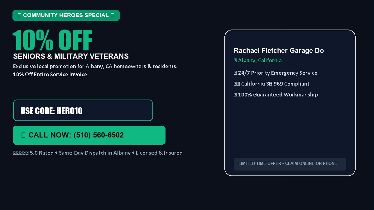 10% OFF Senior Citizens (65+) & Military / Veteran Community Discount in Albany, CA